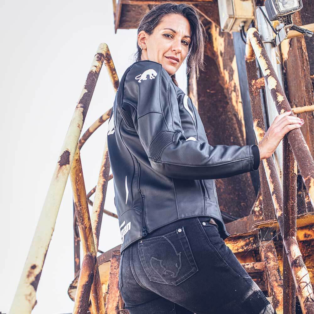 Furygan - Jean femme Lady Purdey Bleu