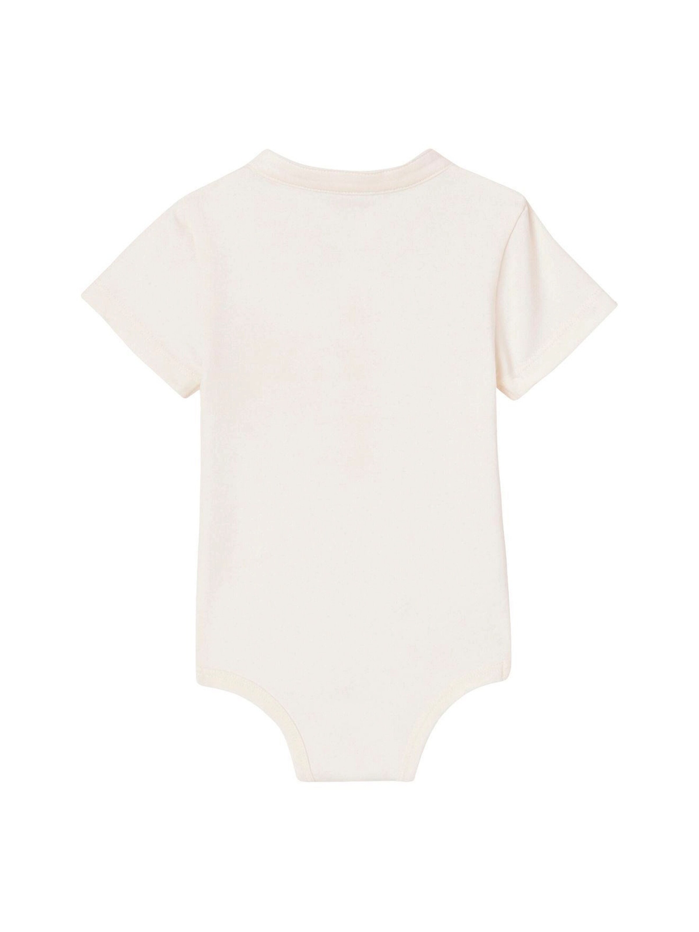 Vertbaudet Bio-Kollektion: 2er-Pack Baby Bodys mit Stehkragen khaki