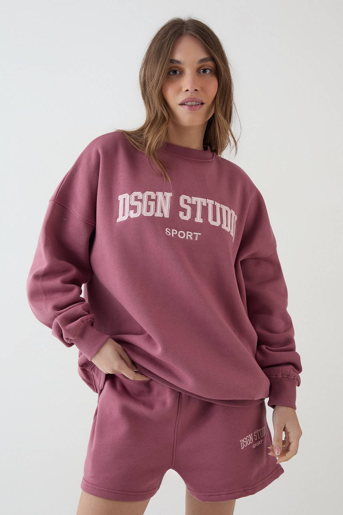 Sweat-shirt Oversize À Appliqué Collegiate Dsgn Studio