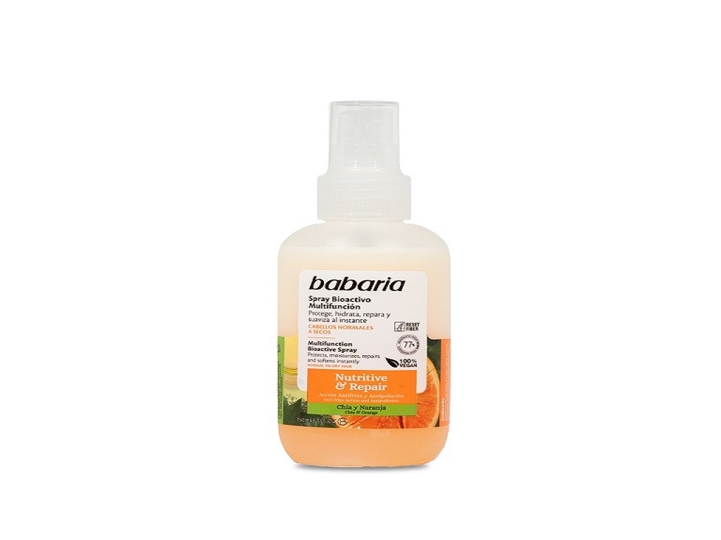 SPRAY CAPILAR BIOACTIVO MULTIFUNÇÕES NUTRITIVO & REPARADOR BABARIA 150 ML.