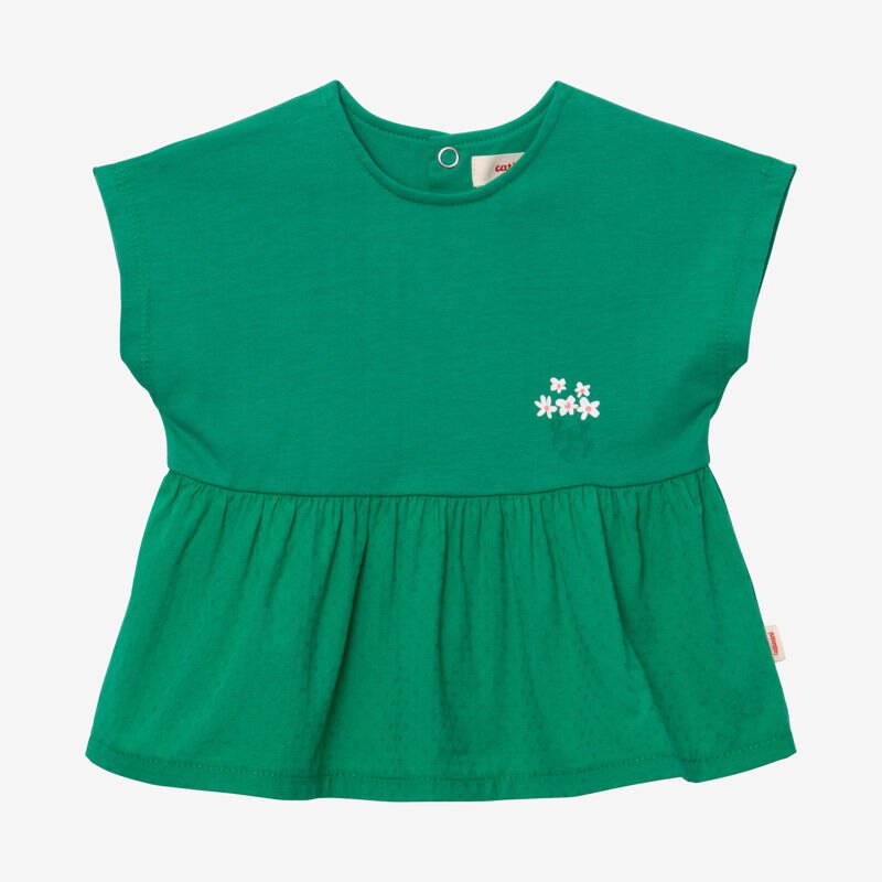 Top bébé fille bi matière vert Catimini Vert