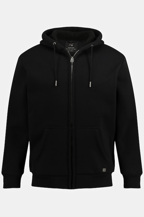 JP 1880 Hoodiejacke, Outdoor, Sweatjacke, Kapuze, Teddyfutter, Zipper, bis 8 XL