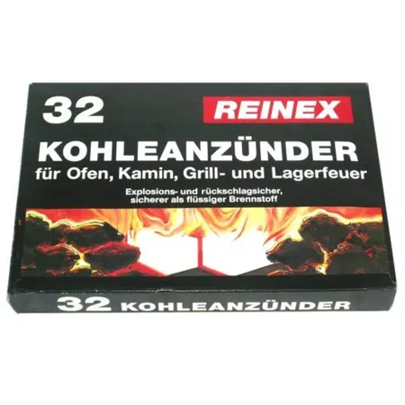 Reinex BBQ Grill-/Kohleanzünder, 32 Stück