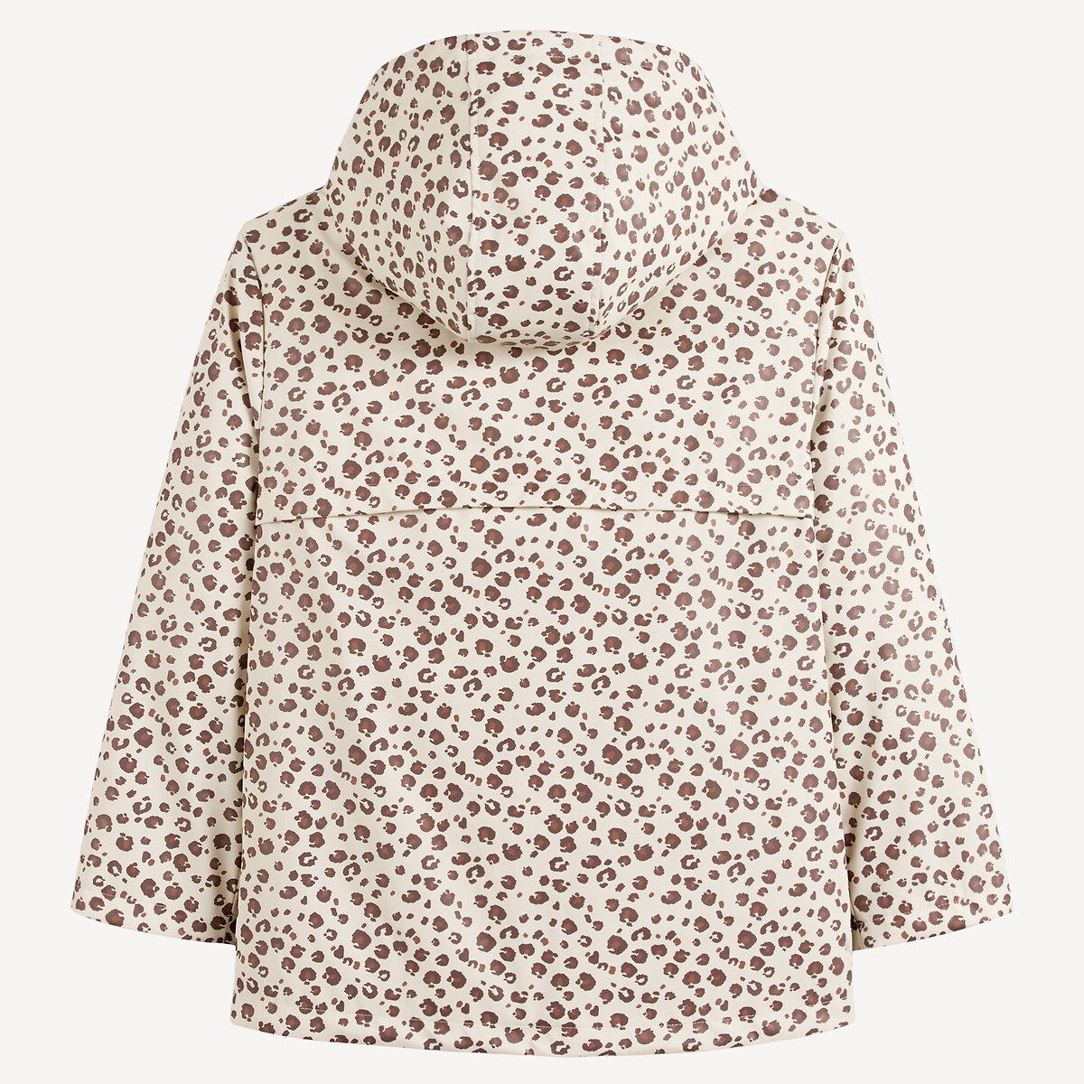 COLEÇÕES LA REDOUTE<br>Capa de chuva com capuz, estampa de leopardo