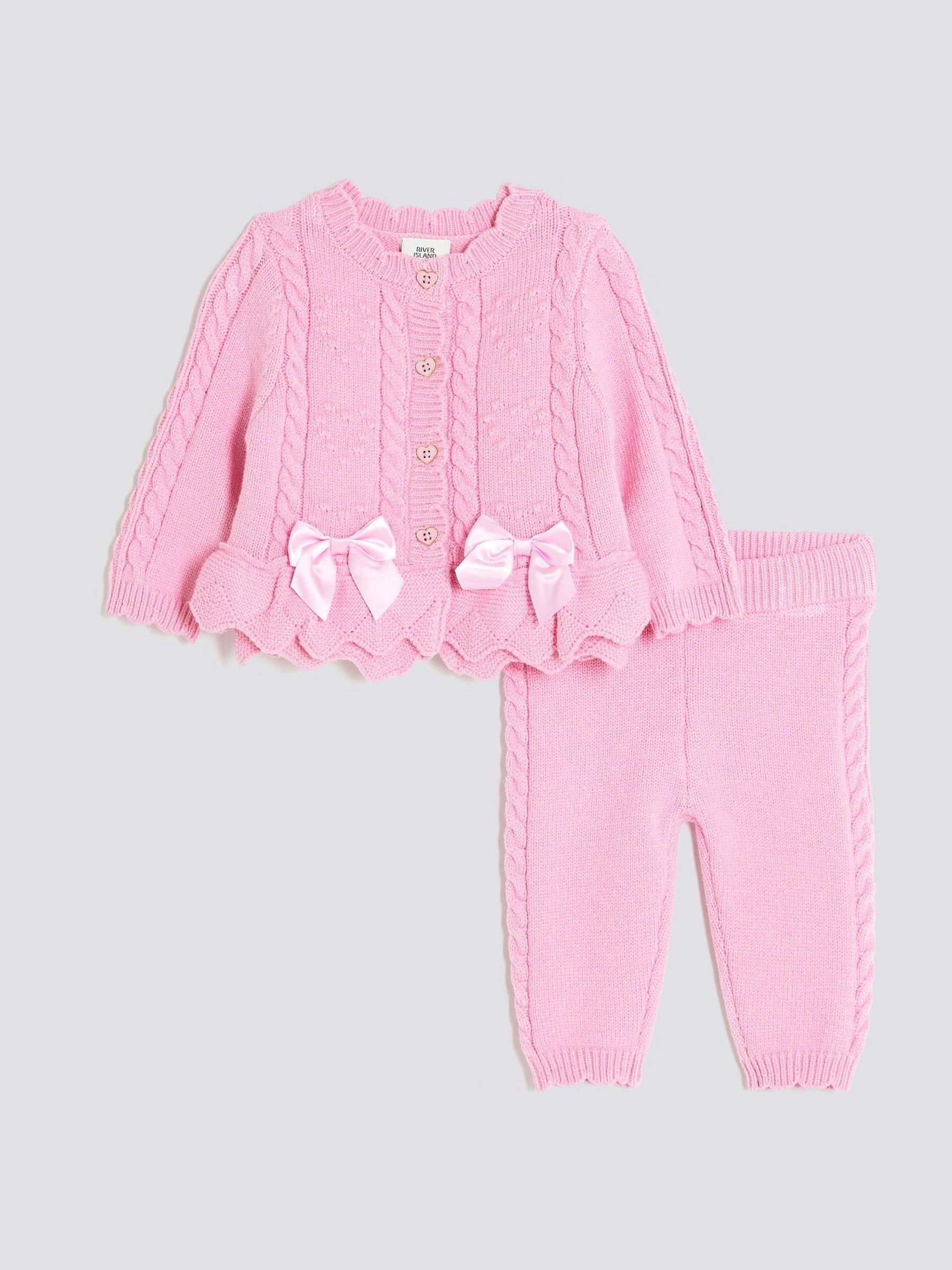 Roze - River Island vest met peplum voor babymeisjes