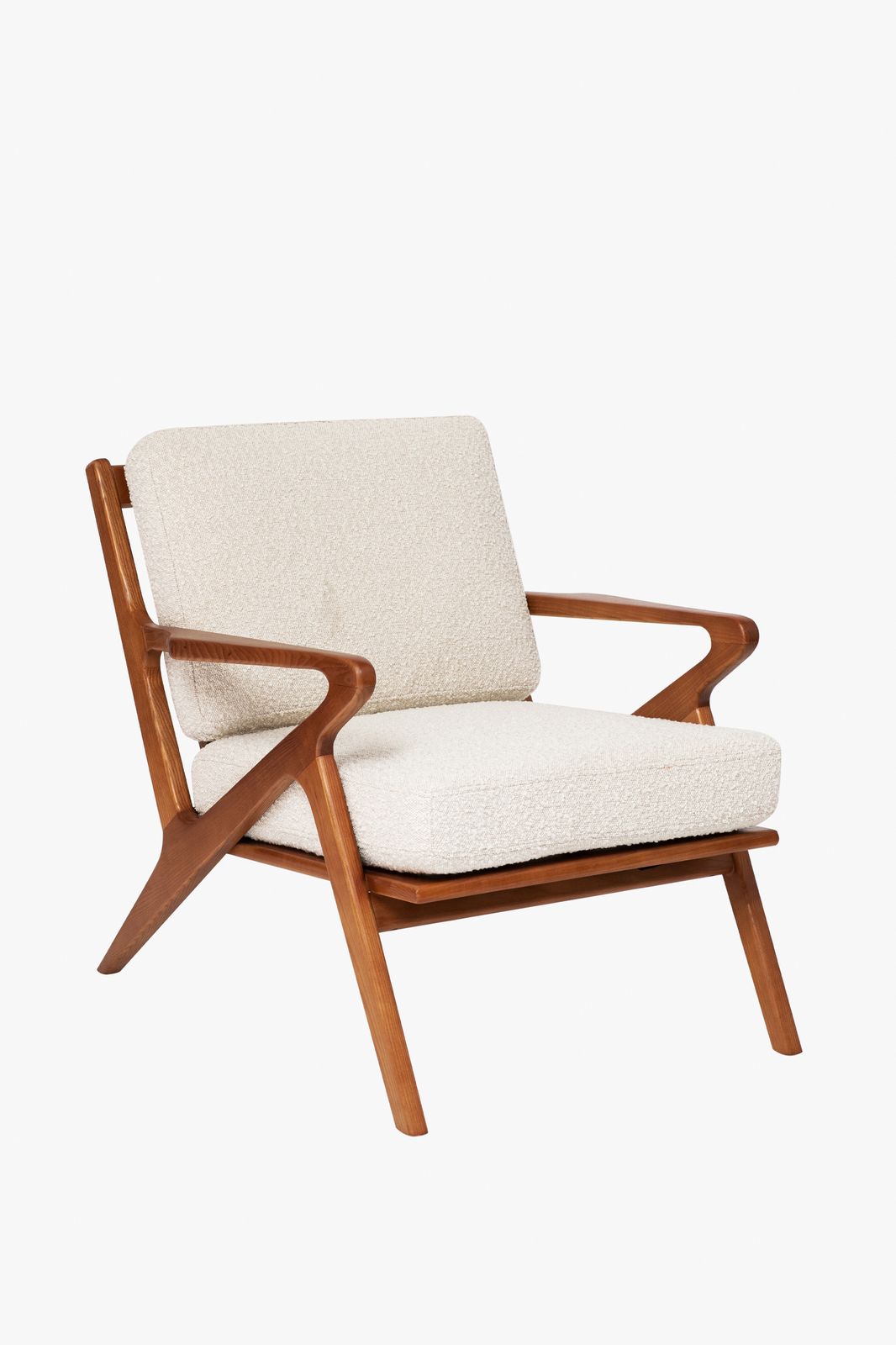 Houten stoel mid century