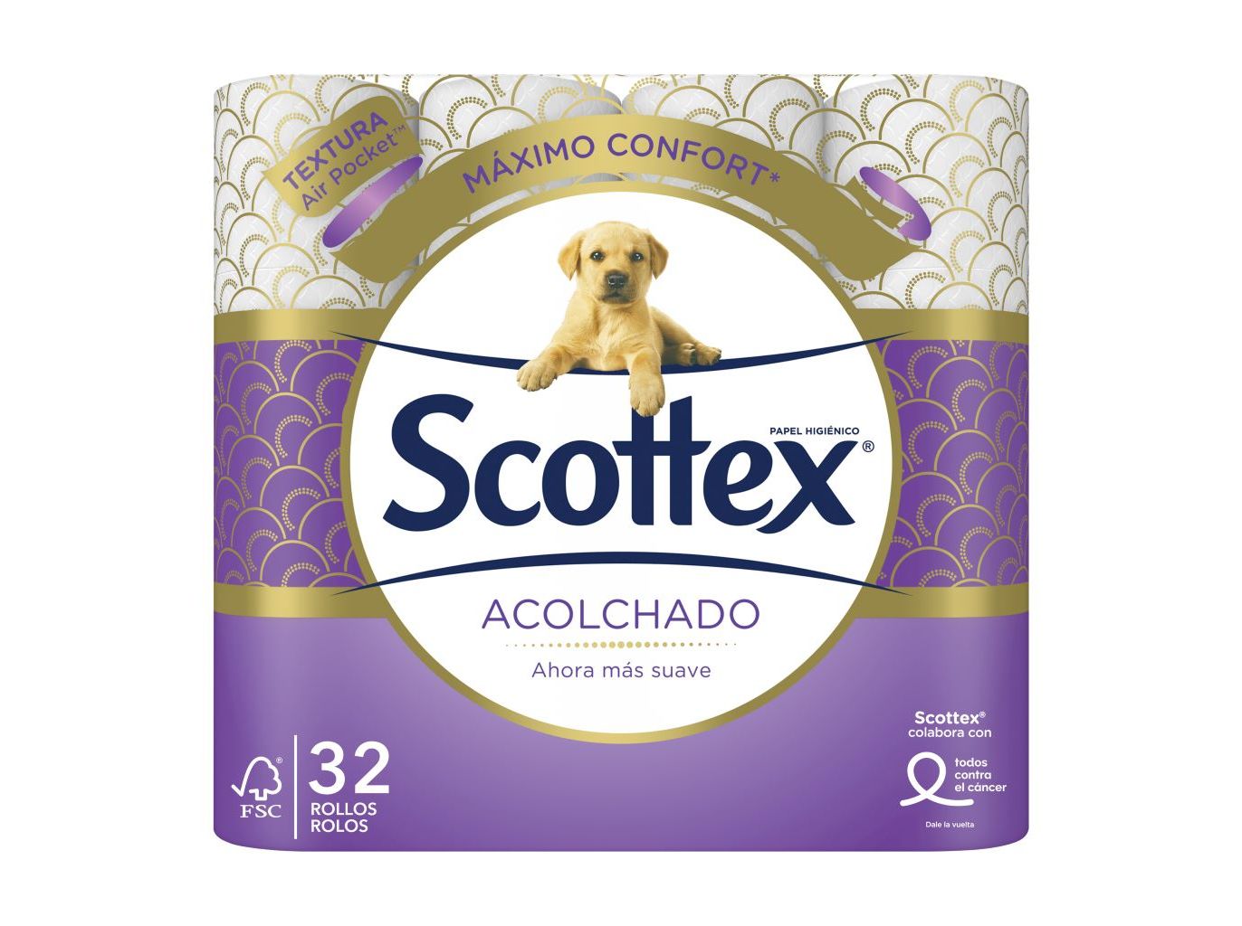 PAPEL HIGIÉNICO SCOTTEX ACOLCHOADO 32R