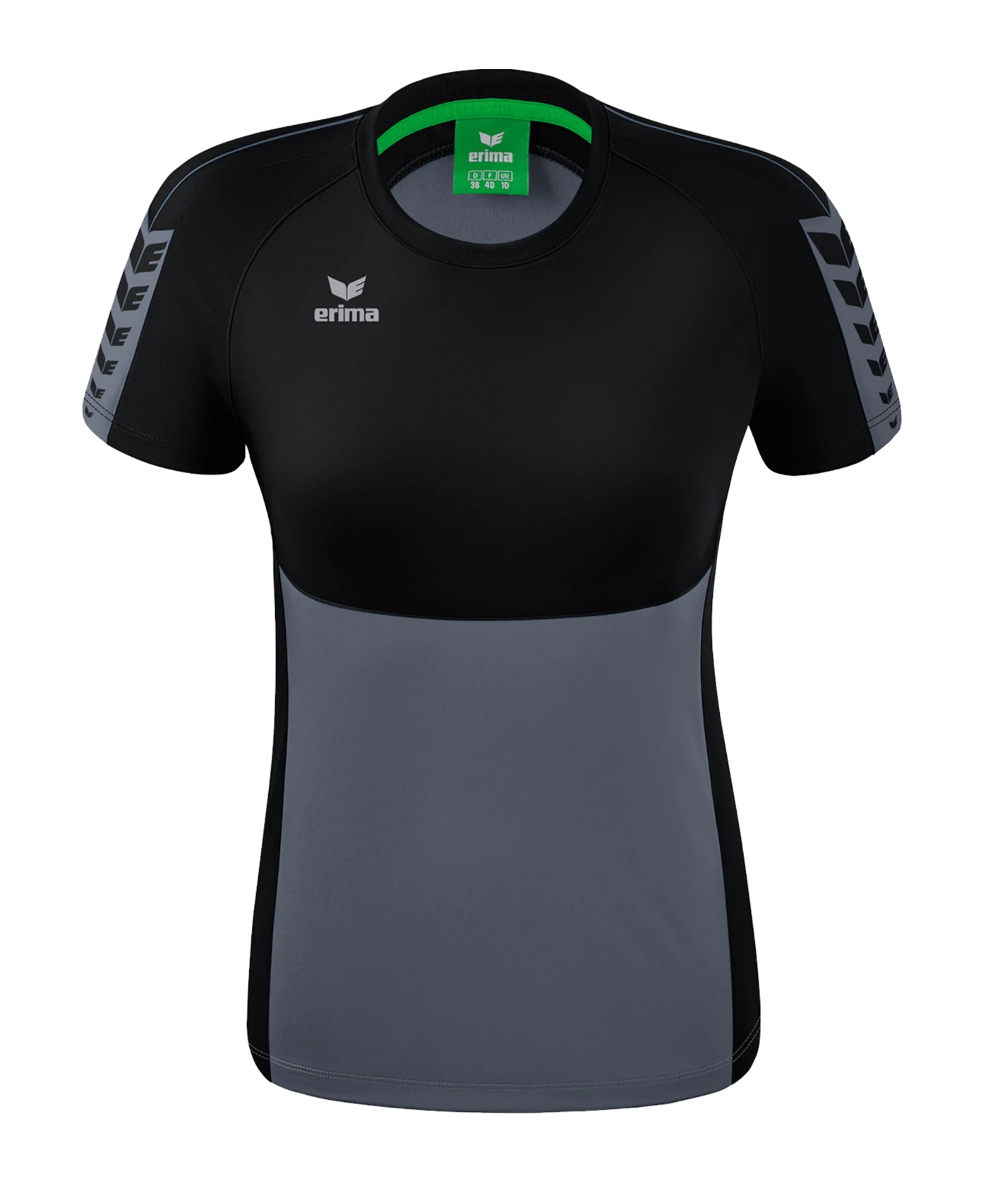 Erima Six Wings T-Shirt Damen Grau Schwarz