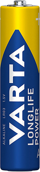 Pile alcaline AAA (LR03) Varta Long-life Power D, lot de 20