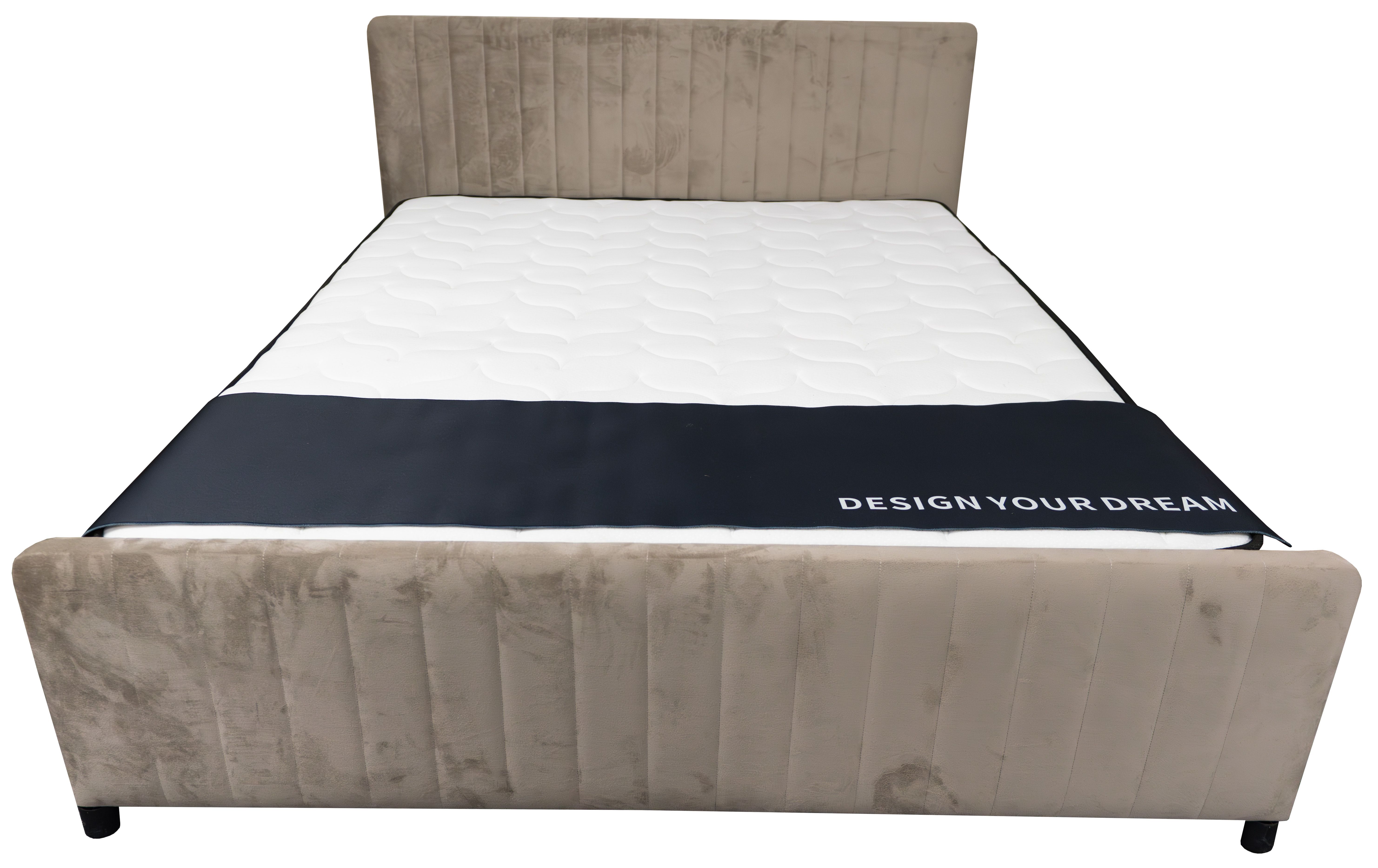 Boxspring - Outlet Beige LaagB160 x D200 cm