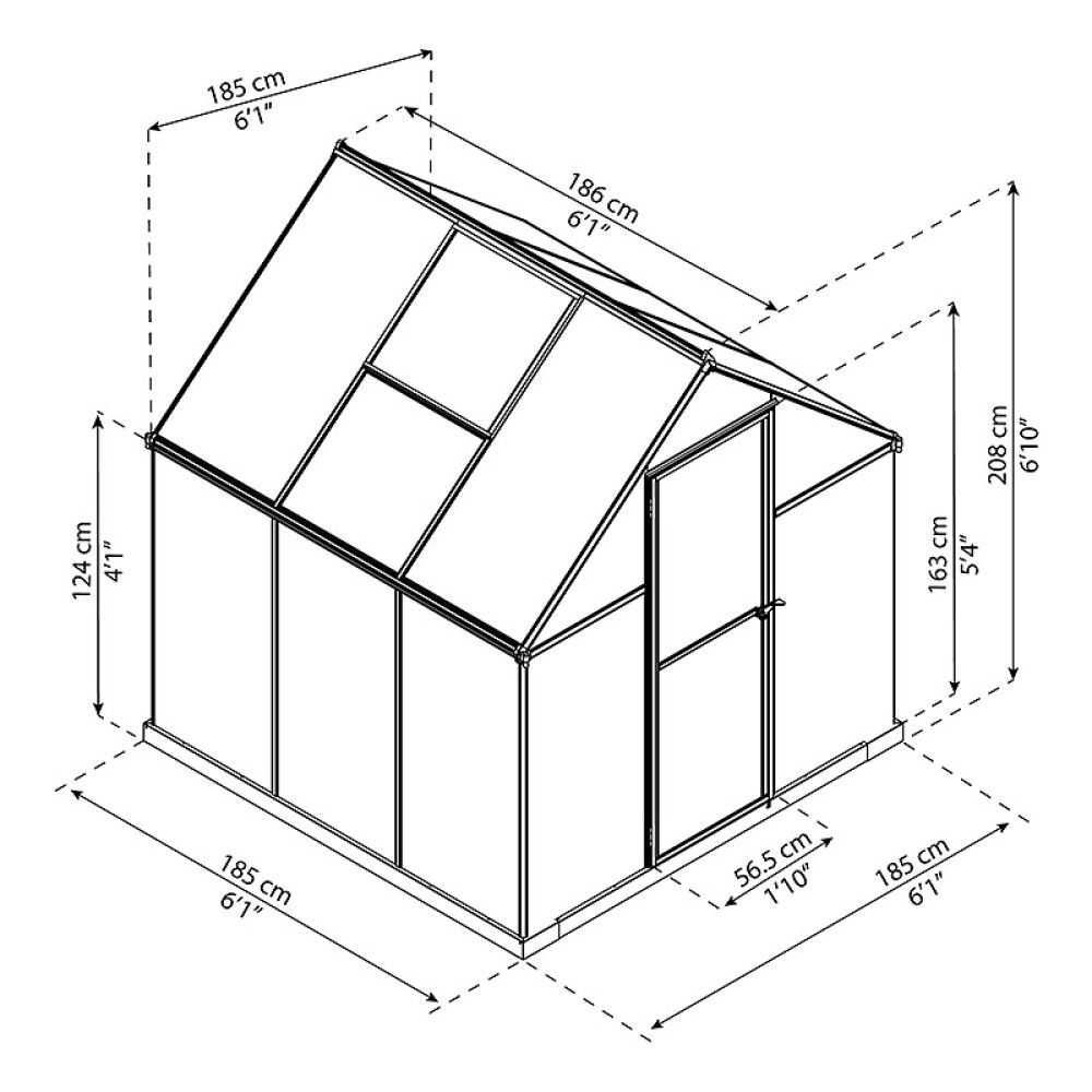 DRIVHUS CANOPIA MYTHOS ALU/POLY 3,4M²