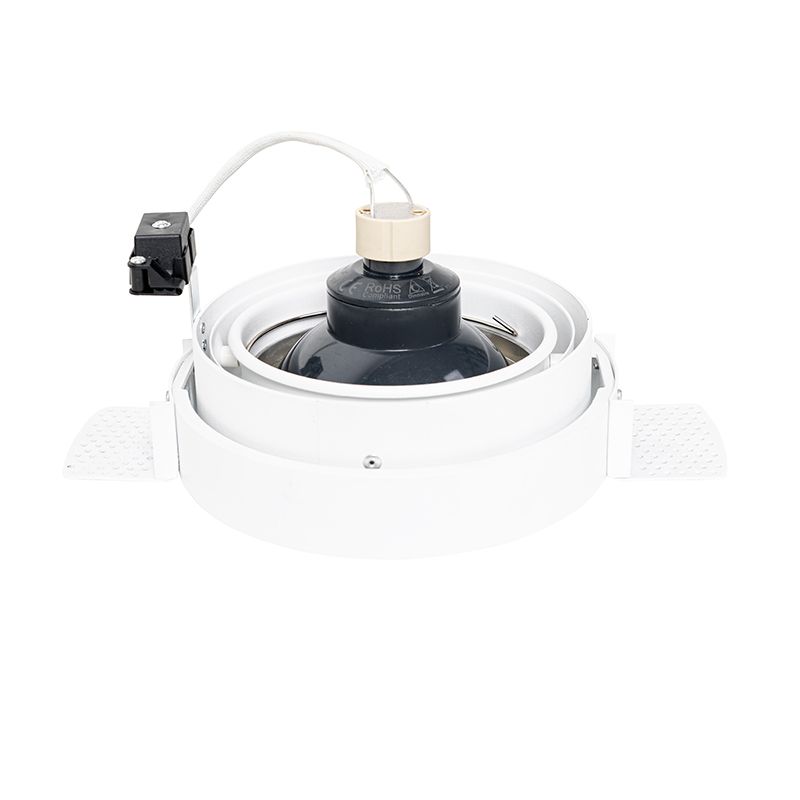 Moderne inbouwspot wit GU10 AR111 rond trimless - Oneon