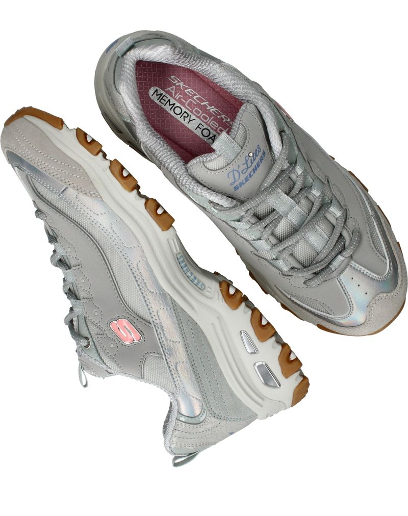 Skechers D Lites Sneakers Grijs Dames