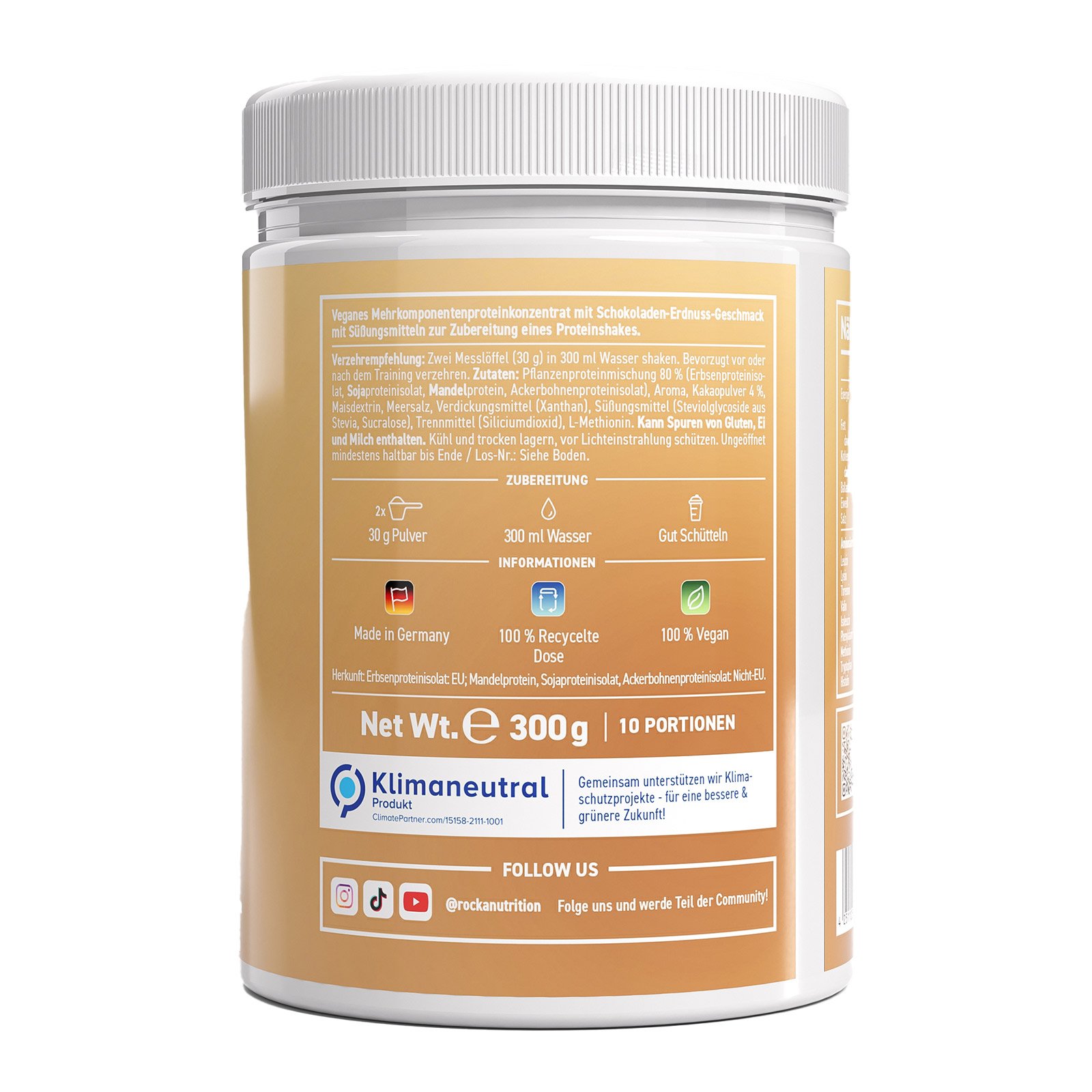 Rocka No Whey Chocolate Peanut Protein