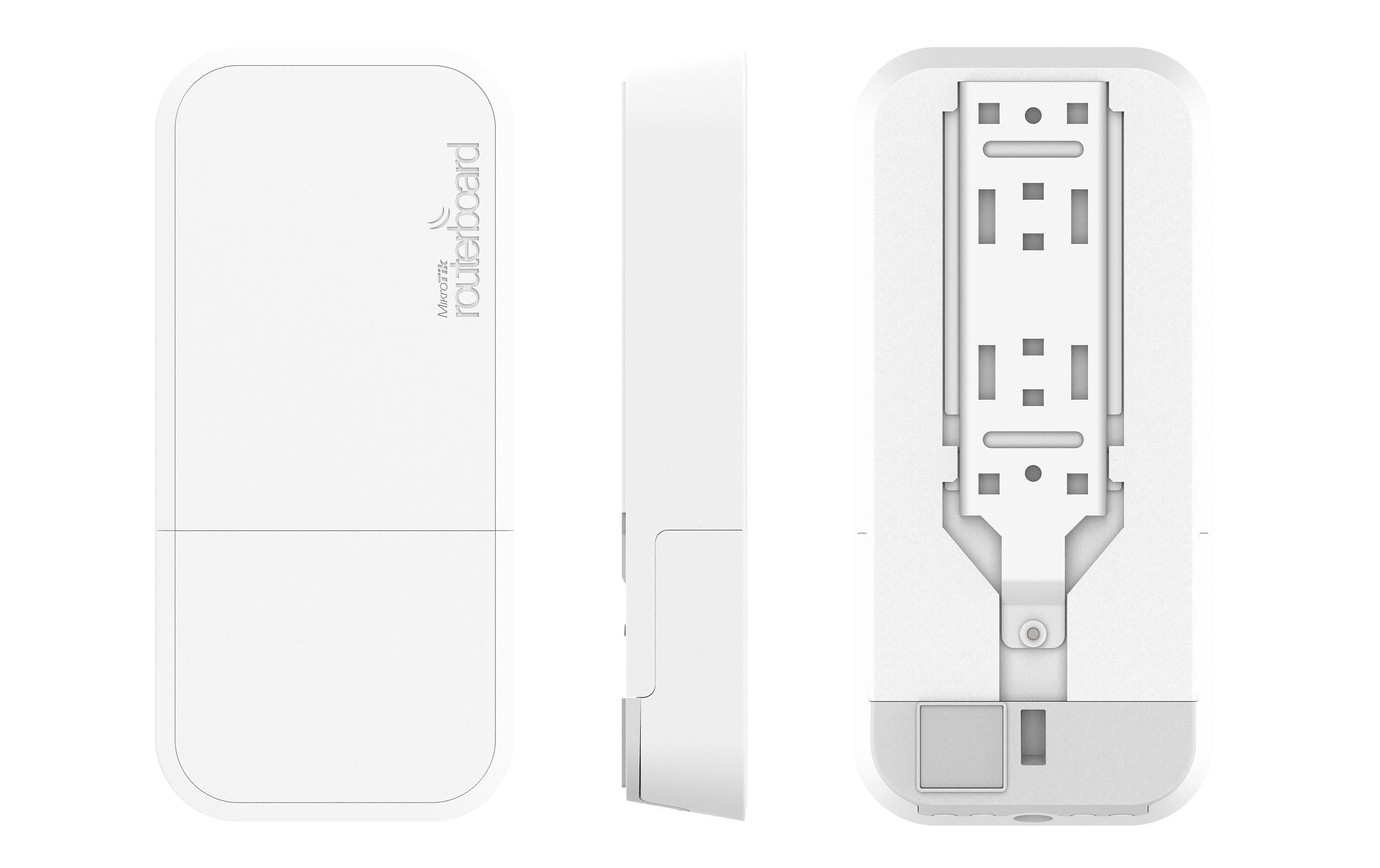 WLAN-Bridge wAP 60G AP Base Station<br>60 GHz Basisstation mit Phase Array 60° Beamforming Integrierte Antenne, 716 Mhz CPU, 256 MB RAM, PSU und PoE, RouterOS L4