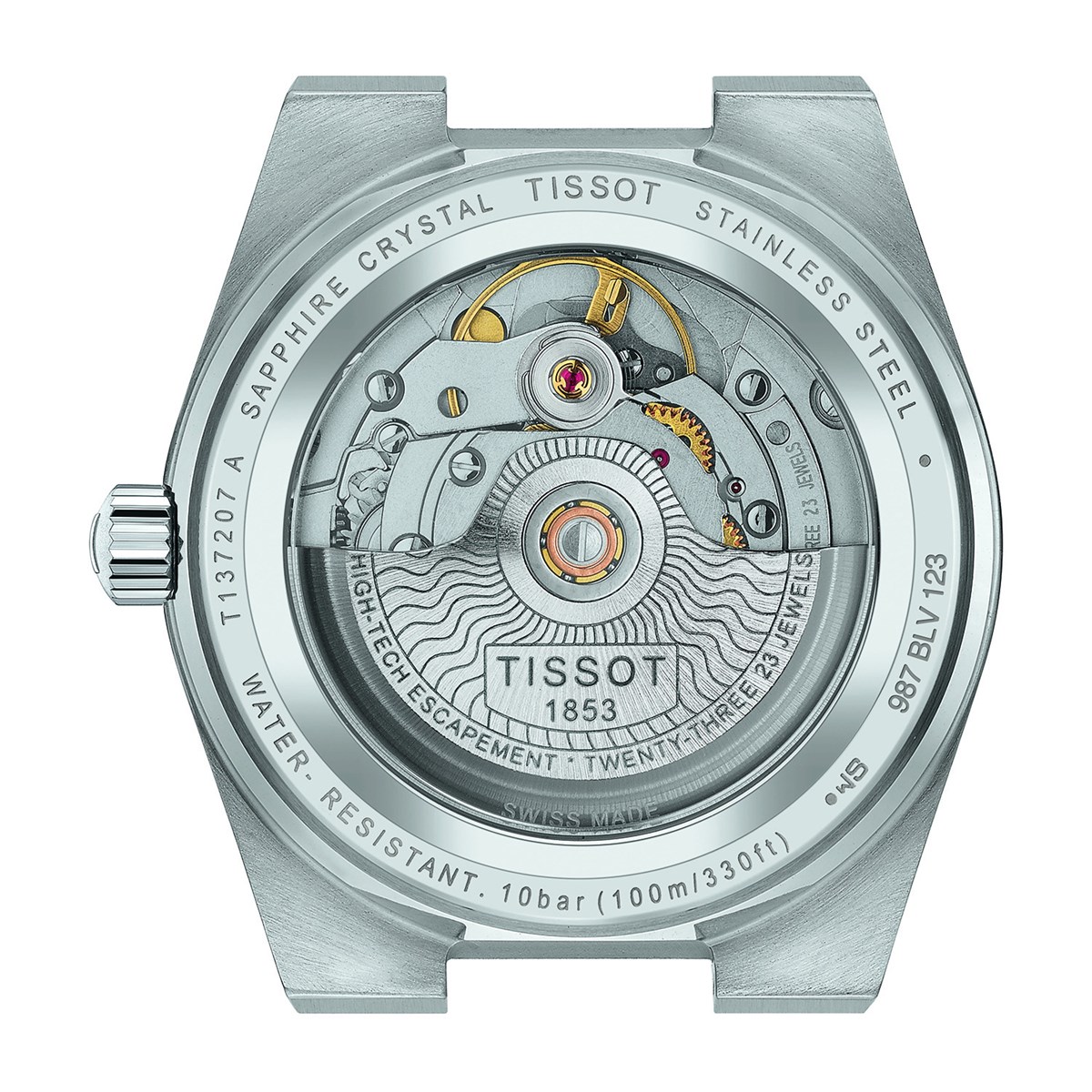 Montre femme Tissot PRX Powermatic 80 fond vert
