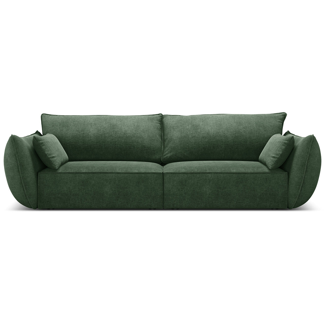 Mazzini Sofas Canapé Vanda 3 Places vert bouteille - 208x100x85 cm