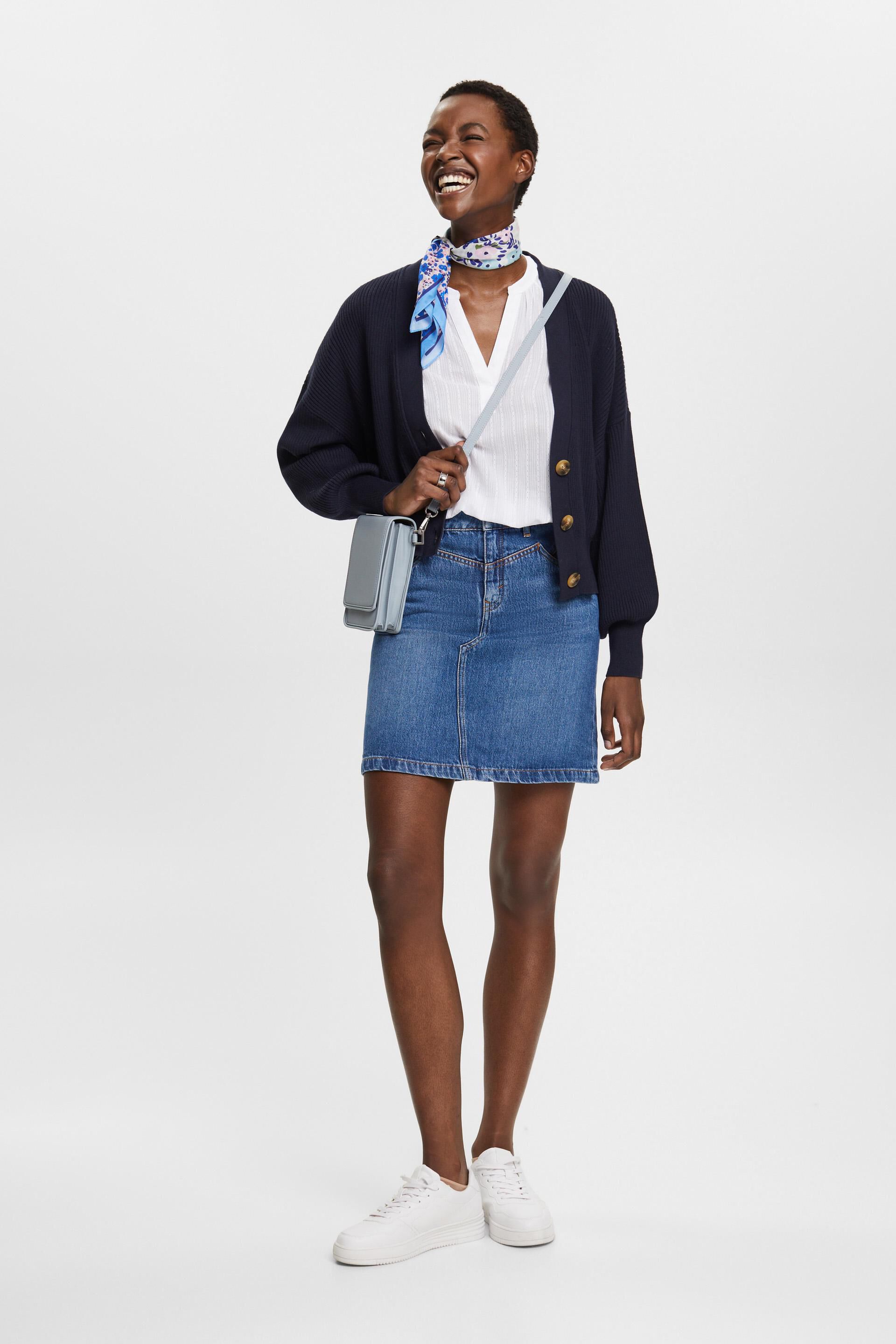 Blouse en coton à encolure en V