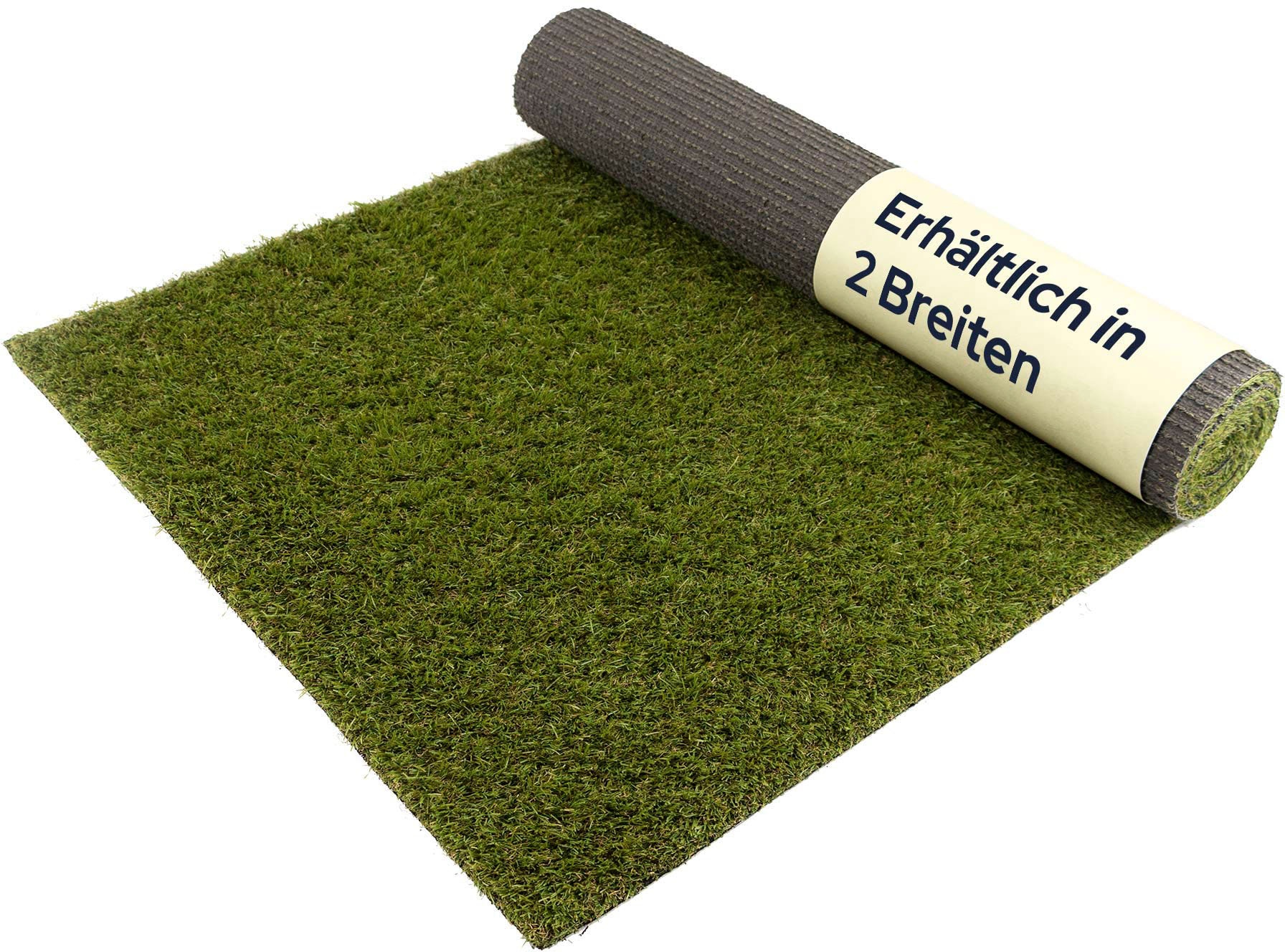 Primaflor-Ideen in Textil Kunstrasen »Kunstrasen KORSIKA« rechteckig 32 mm Höhe natürliche Optik, mit Drainagefunktion, für Balkon, Terrasse & Garten