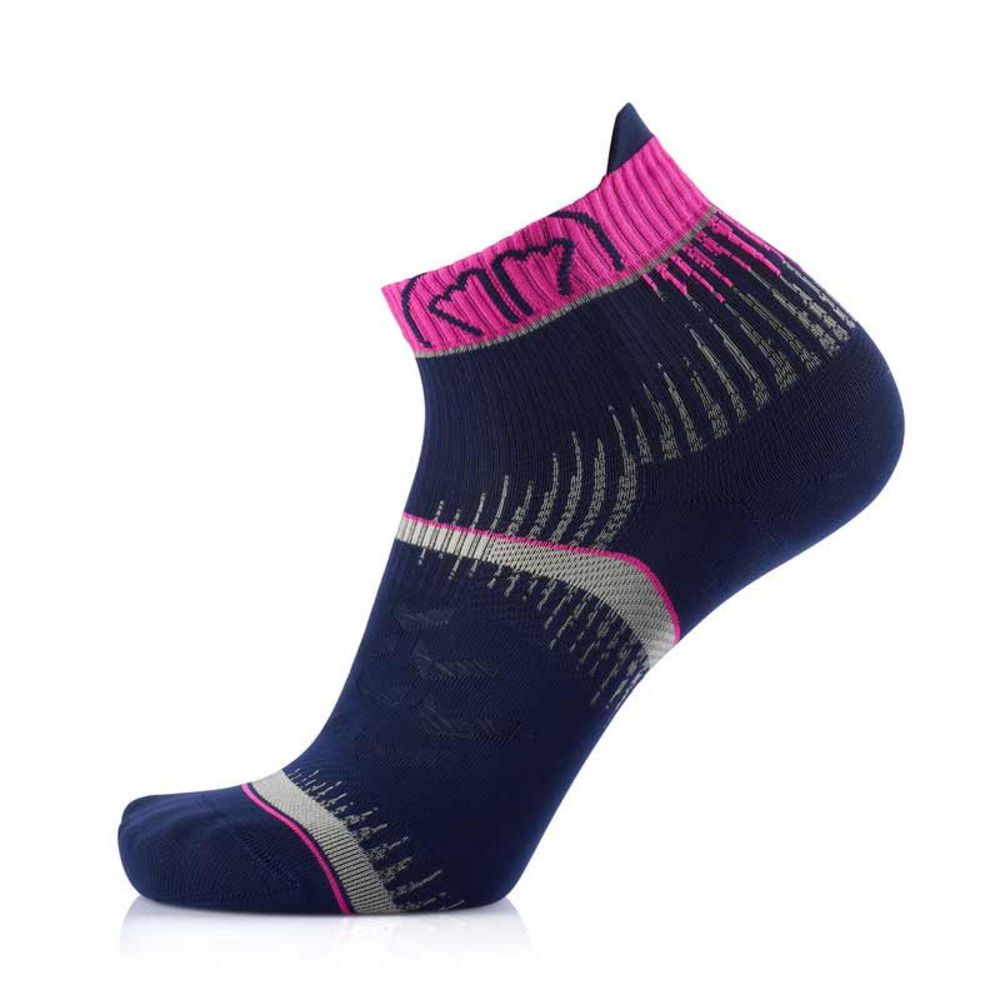 Sidas RUN ULTRA - Chaussettes bleu/rose