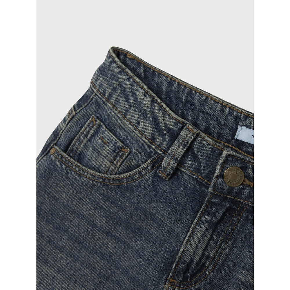 Køb Name It Vintage Dark Blue Denim Nkfrose Wide Jeans 5529-Be Noos