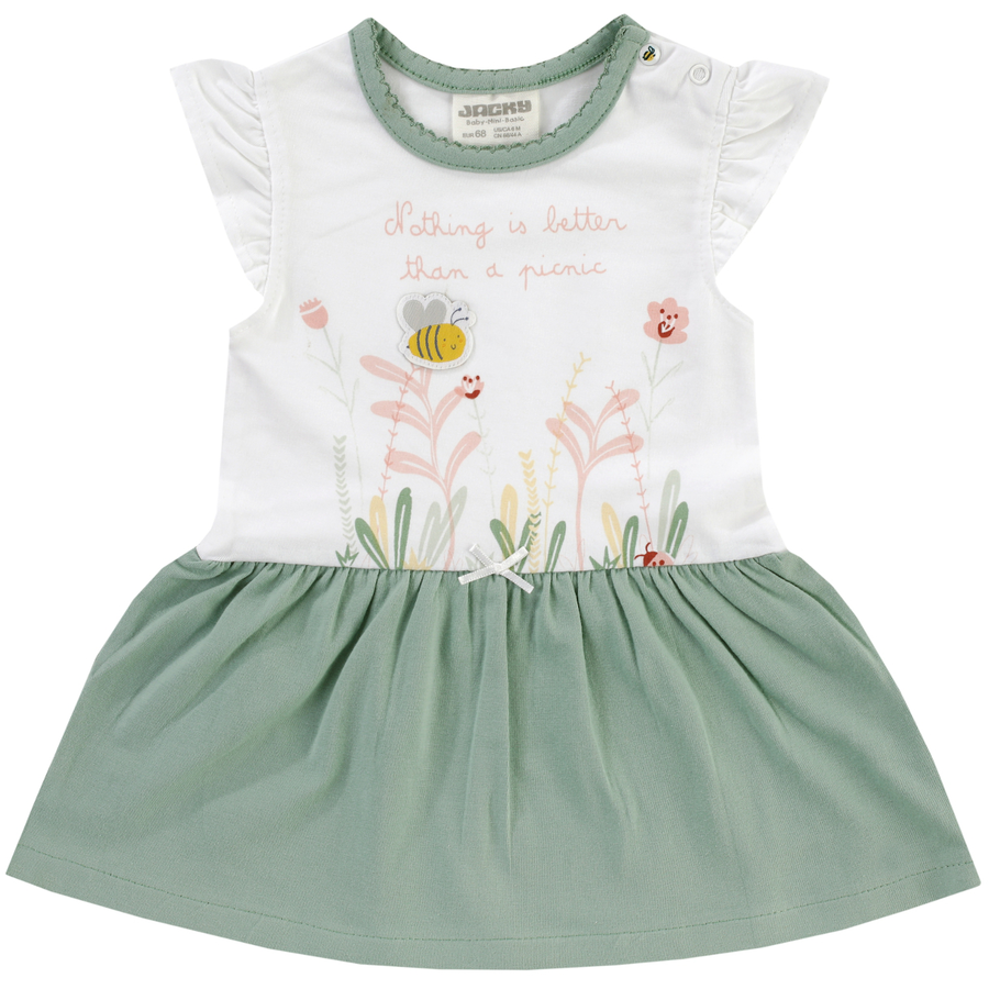 JACKY Kleid BEE HAPPY weißgrün