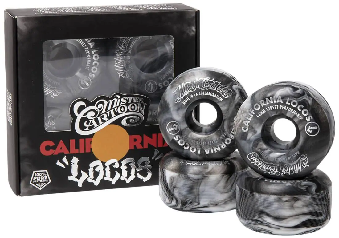 California Locos X Mister Cartoon Irons Skateboard Hjul 4-Pak