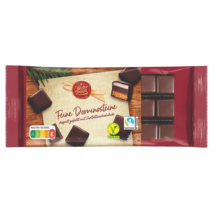 WINTERTRAUM Dominosteine 250 g, Zartbitter