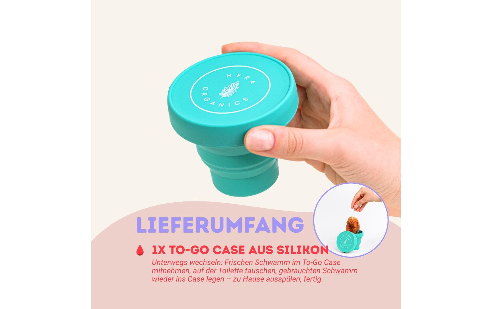 To-go Case 1 StückTo-Go Case für Menstruationsschwämme aus «Die Höhle der Löwen»