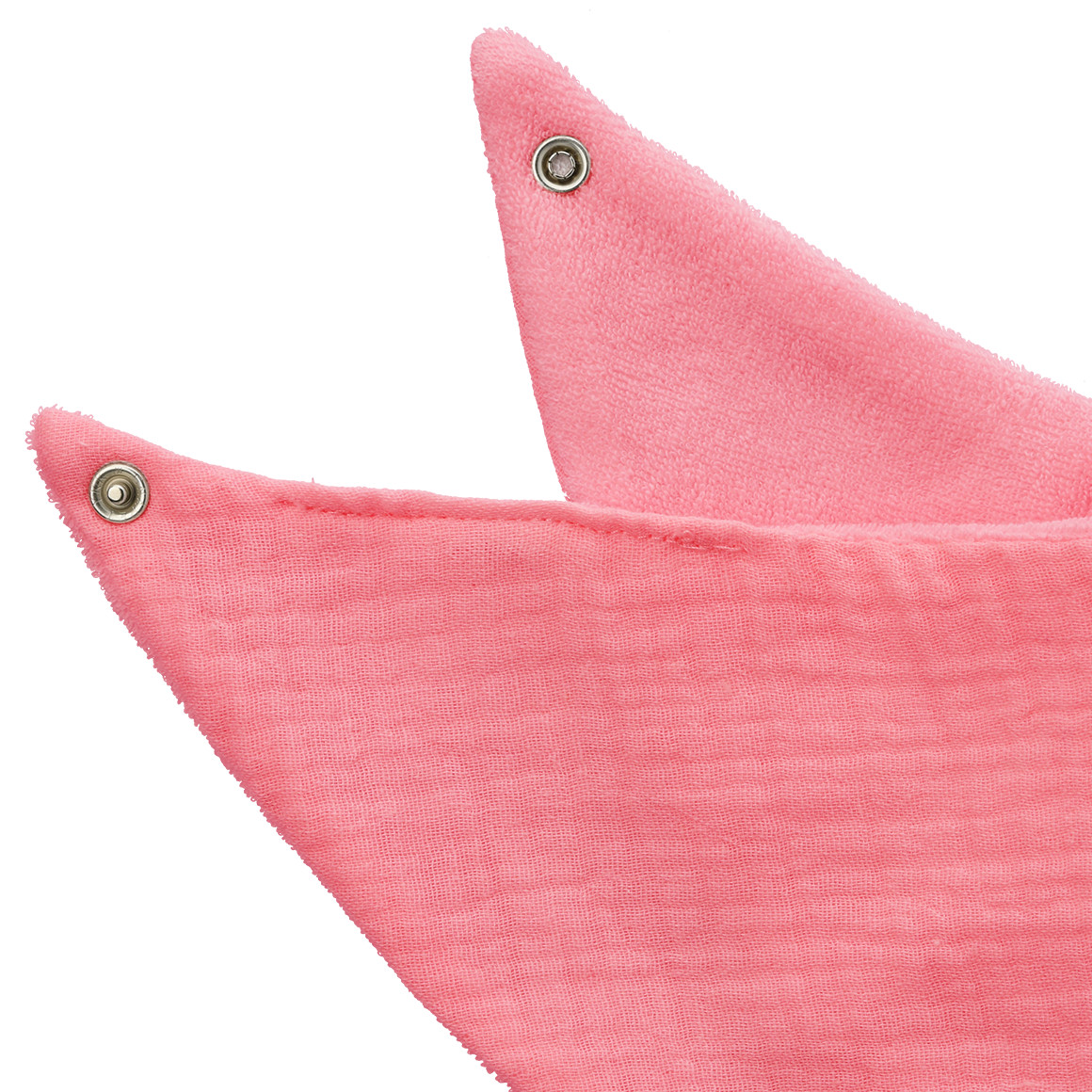 Topomini Baby Musselin-Bandana mit Frottee-Innenseite pink
