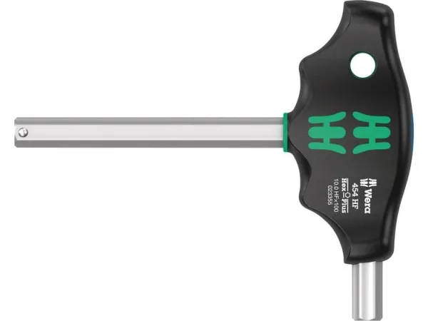 Wera 05023354001, T-håndtag unbrakonøgle, Metric, 1 stk, 10 mm, 10 cm, 2 cm