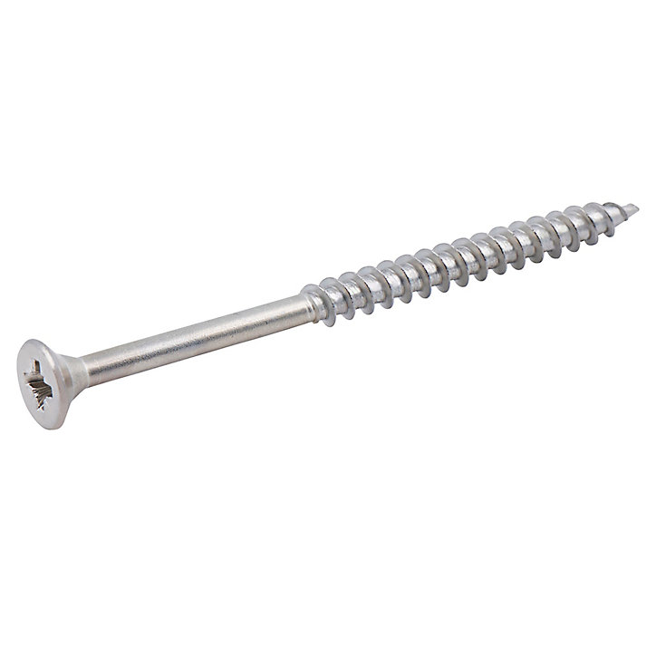 Vis à bois en acier inoxydable A2 pozidriv 6x100 mm - 20 pièces