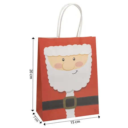 Idena Geschenktasche Weihnachtsmann FSC-Mix