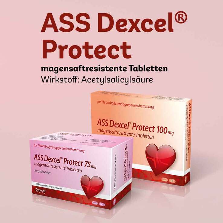 ASS Dexcel Protect 100 mg magensaftresistent Tabletten, 50 St