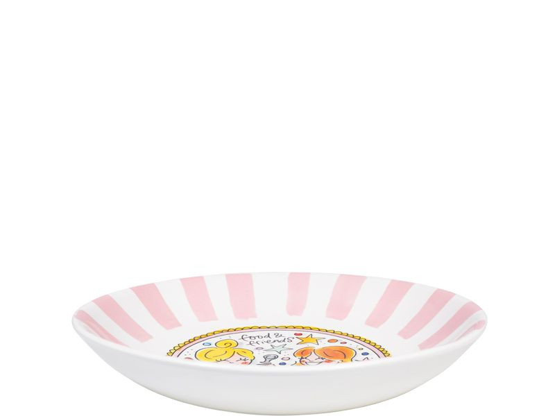 Diep bord ø23cm Streep Friends