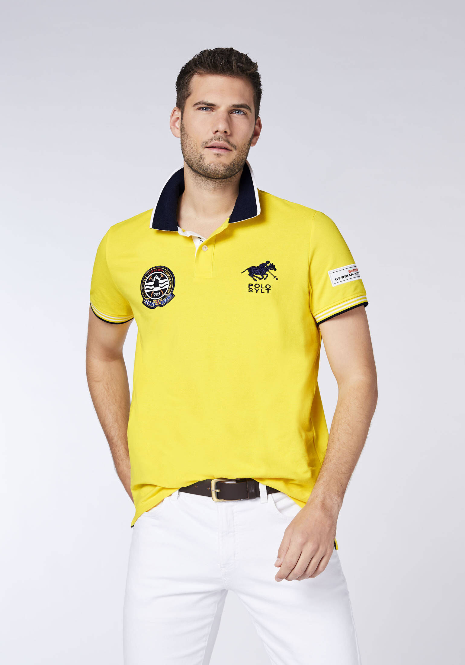 Polo Sylt| Poloshirt aus fein texturiertem Baumwollpiqué