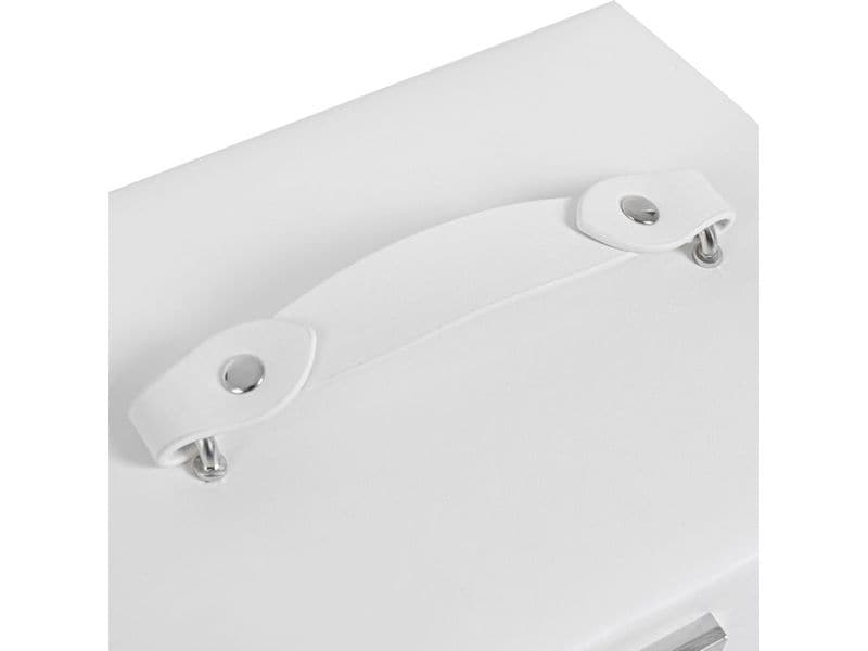 Songmics Schmuckschatulle 17.5 cm, Weiss Schmuckkasten