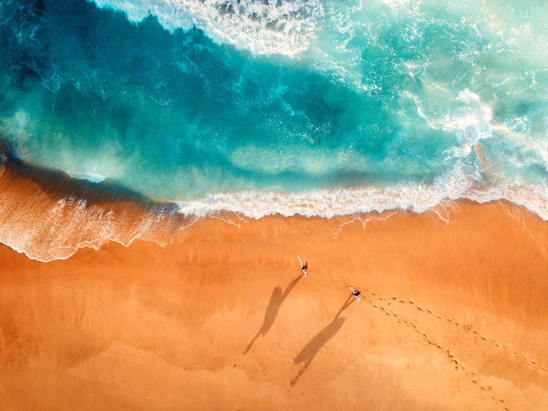 Two Surfers by Peter Yan - Darlings - Small Limited Edition. 30x40.