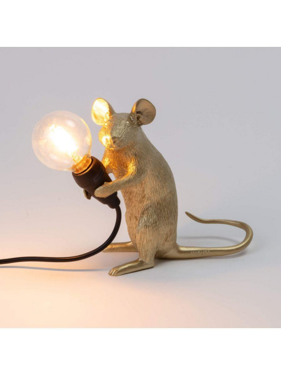 Seletti Mouse Sitting tafellamp USB wit