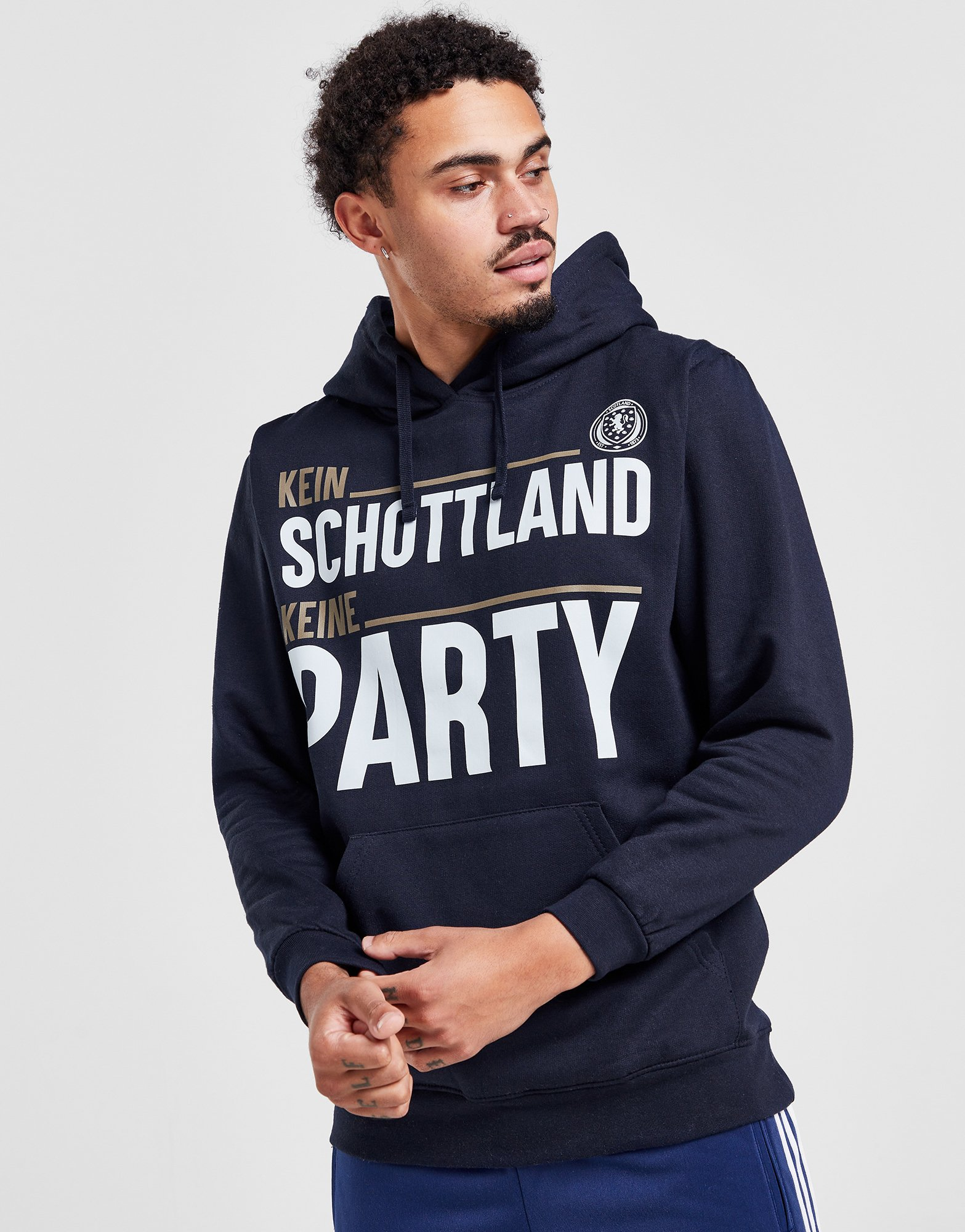 Official Team Sweat à Capuche 'Kein Schottland Keine Party' Homme