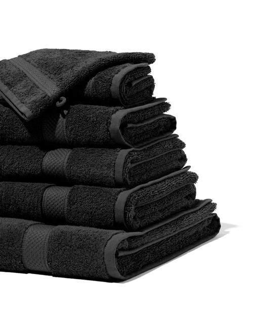 gant de toilette de qualité épaisse noir