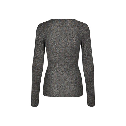 Mads Nørgaard 2x2 Lurex Tuba Bluse, Multi Black, M