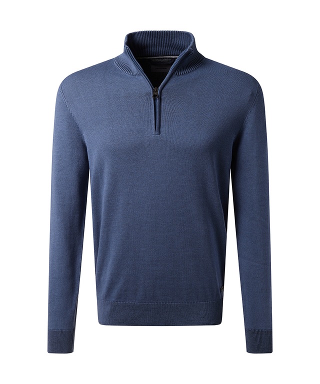Pierre Cardin Strickpullover , mit Troyer Kragen