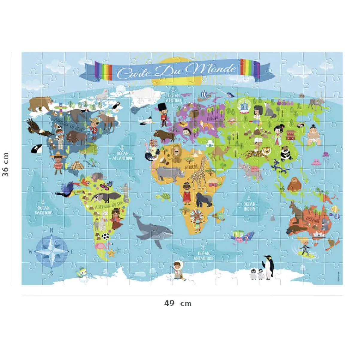 Nathan Carte du Monde