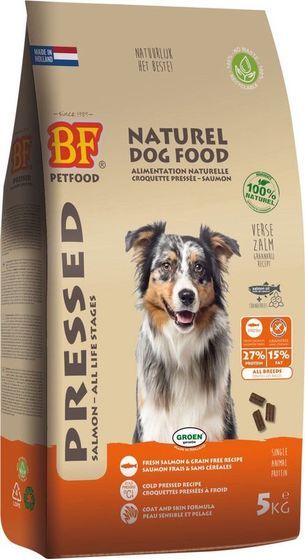 Biofood Geperste Hondenbrokken Zalm Graanvrij kg