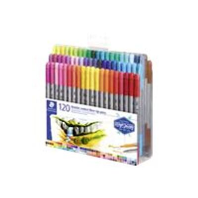 STAEDTLER Design Journey - 120 Feutres double pointe - couleurs assorties
