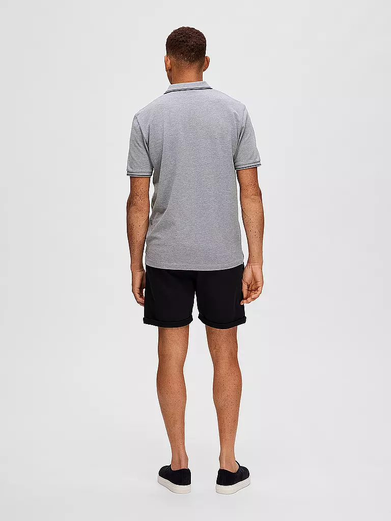 SELECTED Poloshirt SLHDANTE  grau
