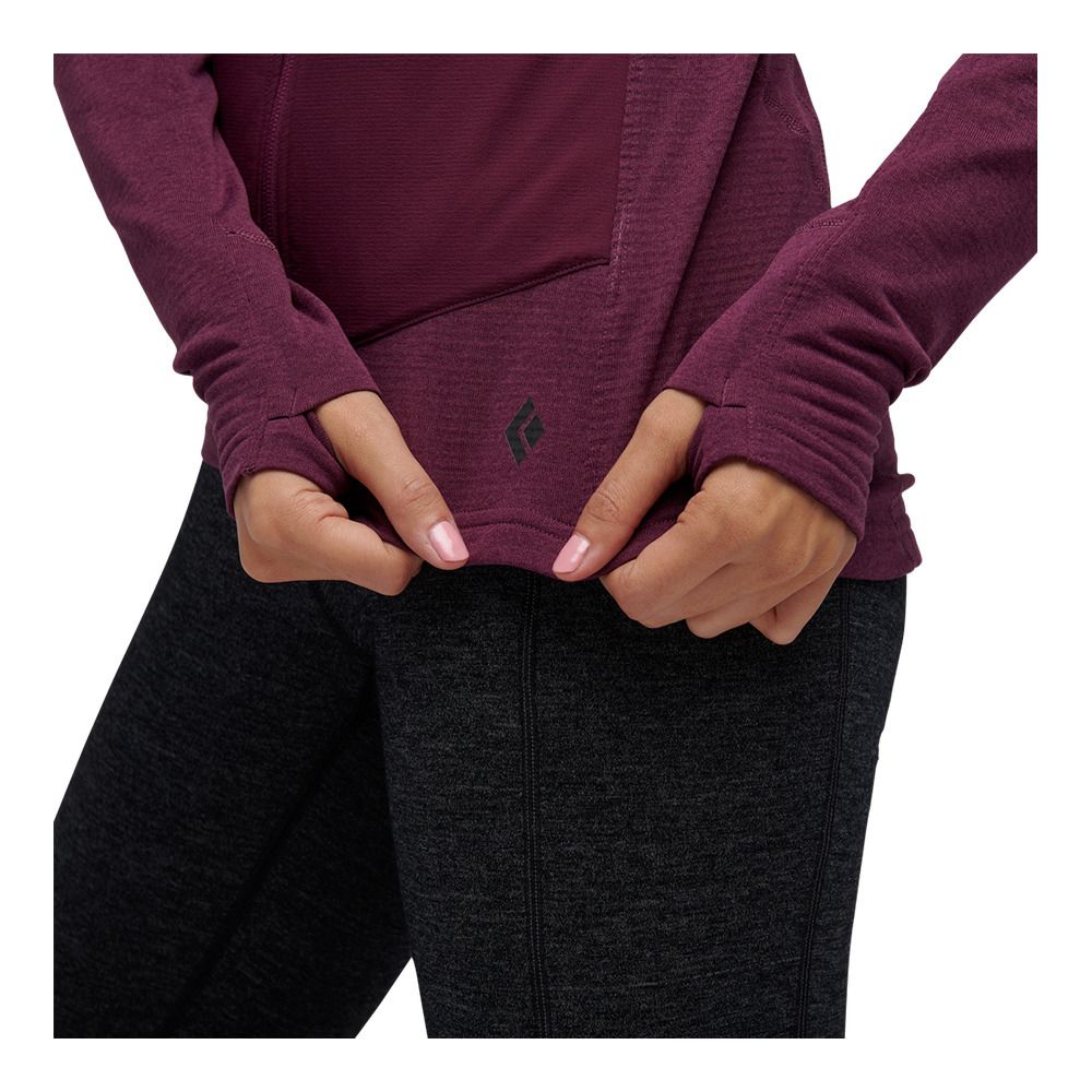 Black Diamond COEFFICIENT LT HYBRID - Sweat Femme blackberry