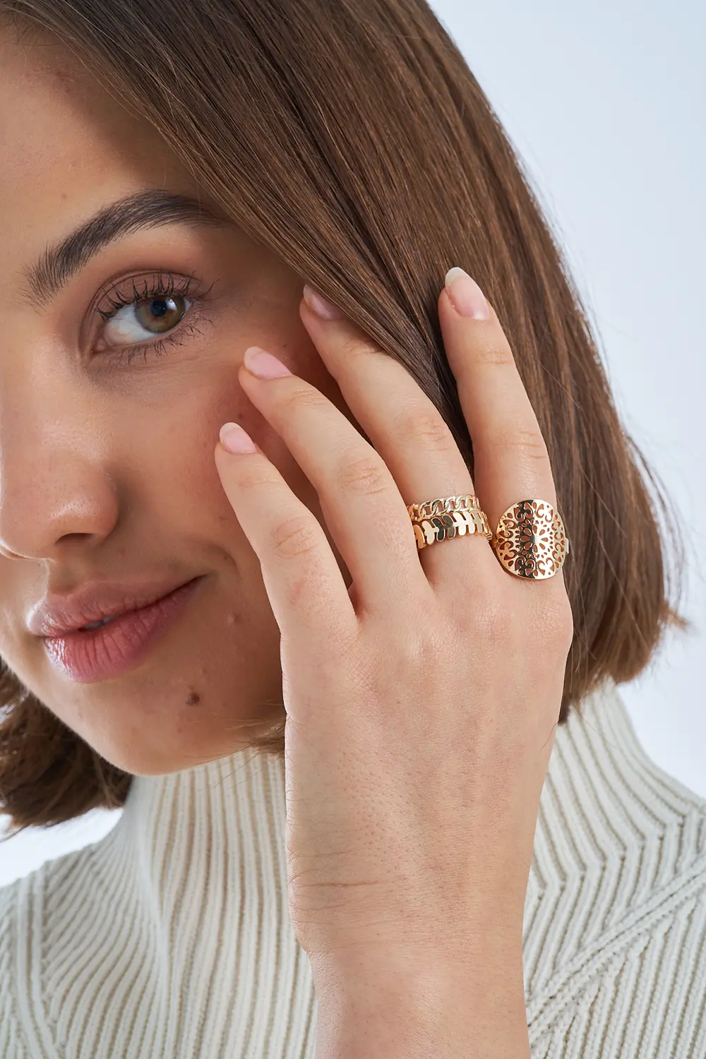 Ring-Set - Golden Ornaments