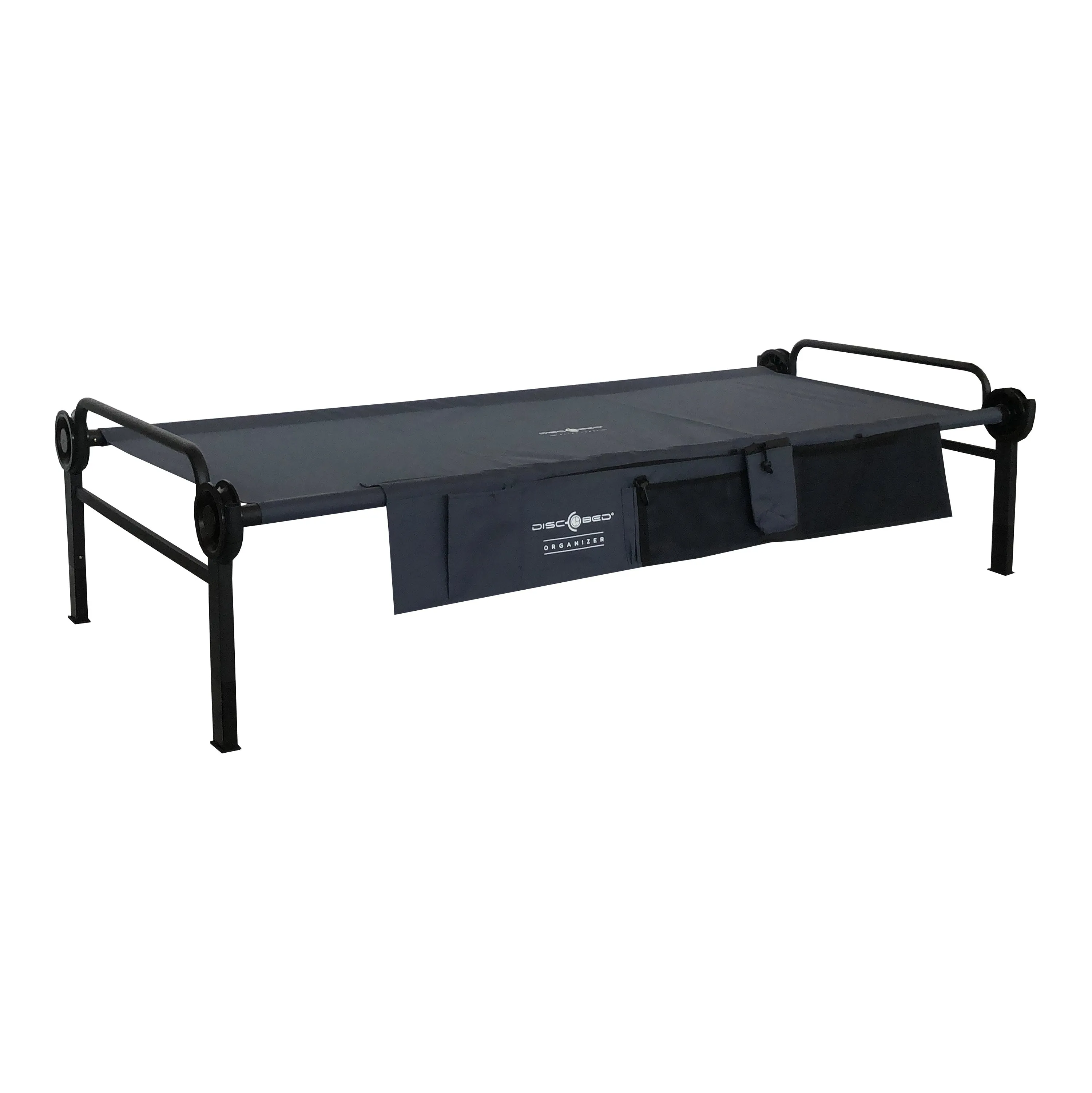 Disc-O-Bed -  Disc-O-Bed Feldbett XLT Single Edition mit Seitentasche anthrazi